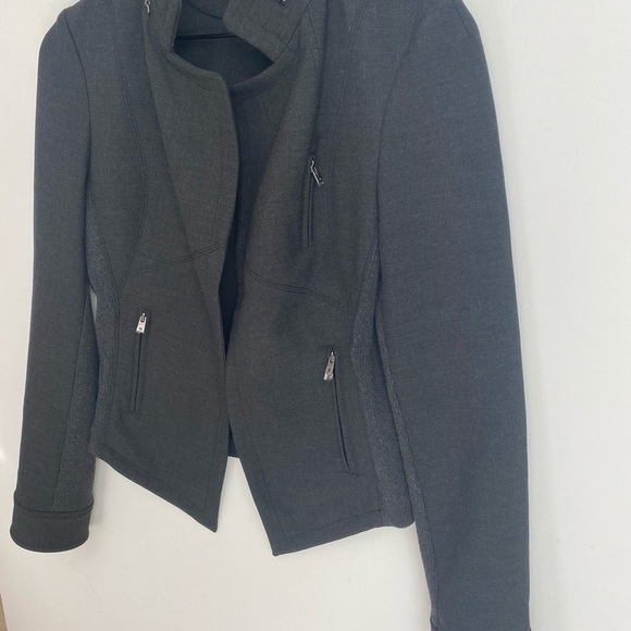 ECCOCI charcoal open front jacket, Size 8, NWOT - Picture 3 of 14